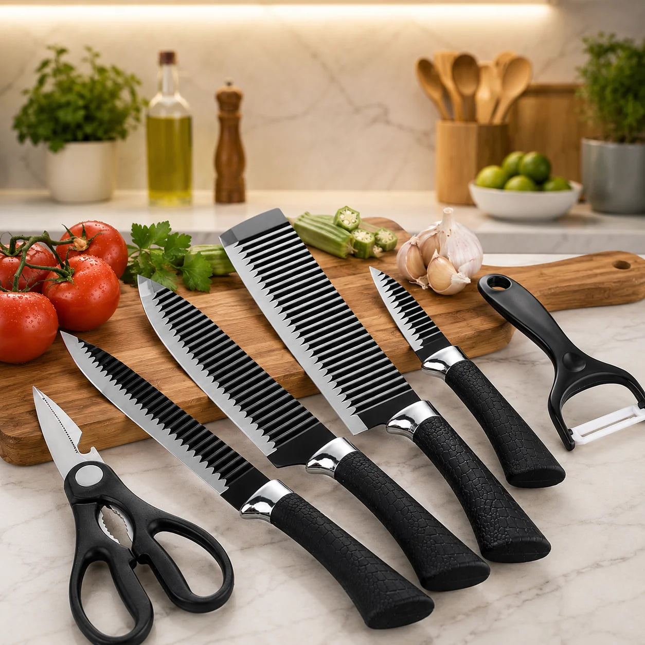 SET Profesional de Cuchillos Originales de Estados Unidos-Corta como todo un profesional