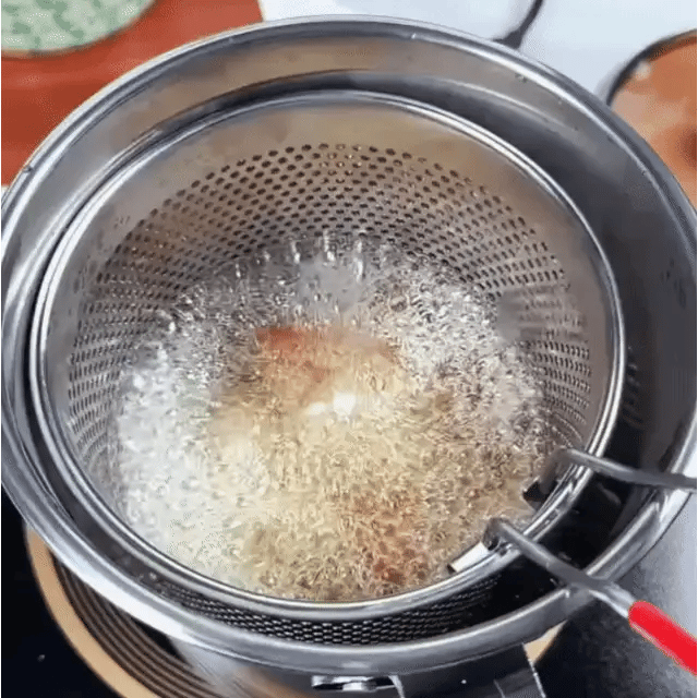 OLLA FREIDORA EN ACERO INOXIDABLE 304 ✅ CON CANASTILLA