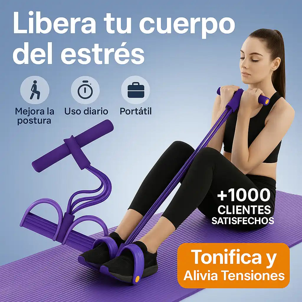 Banda Elástica Multifuncional PREMIUM-Tonifica y Alivia Tensiones