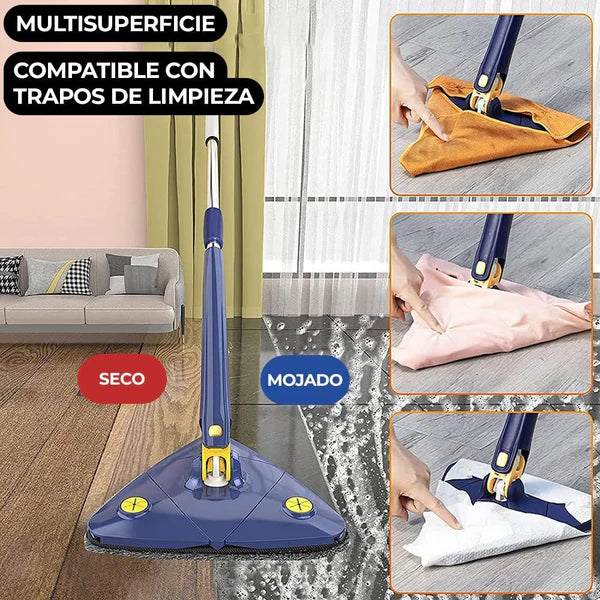 TRAPERO TRIANGULAR 360° SUPERABSORBENTE + 2 PAÑOS GRATIS