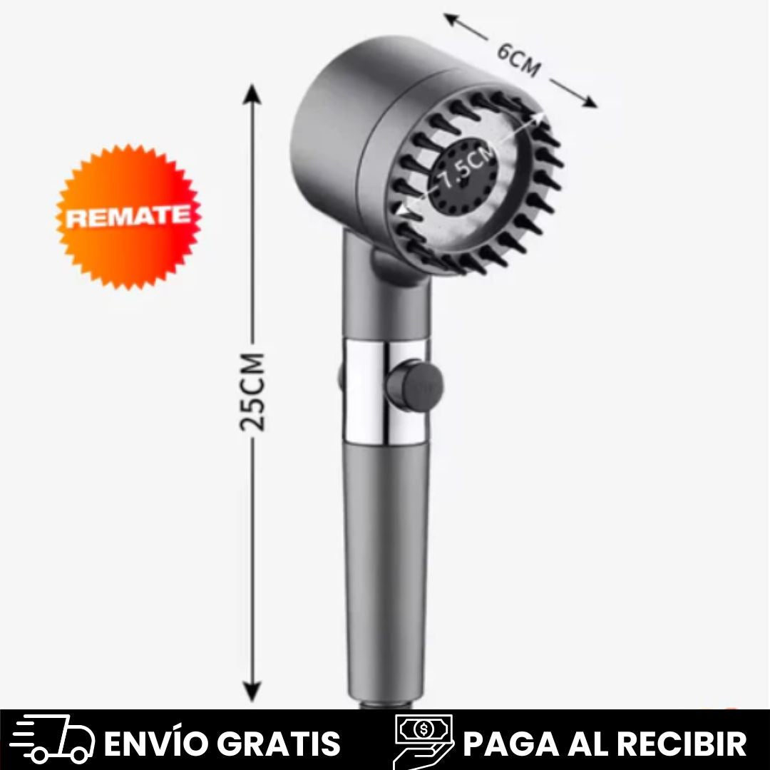 CABEZAL DE DUCHA PREMIUM. AHORRA AGUA. MANGUERA Y FILTRO GRATIS