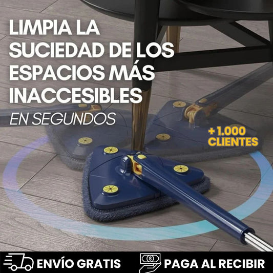 TRAPERO TRIANGULAR 360° SUPERABSORBENTE + 2 PAÑOS GRATIS