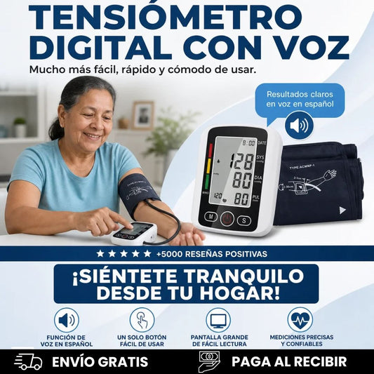 TENSIOMETRO DIGITAL PROFESIONAL . VOZ INCLUIDA