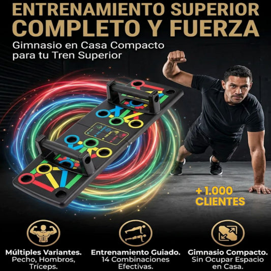 TABLA DE FLEXIONES 14 EN 1 ORIGINAL-GRATIS GUÍA DE ENTRENAMIENTO
