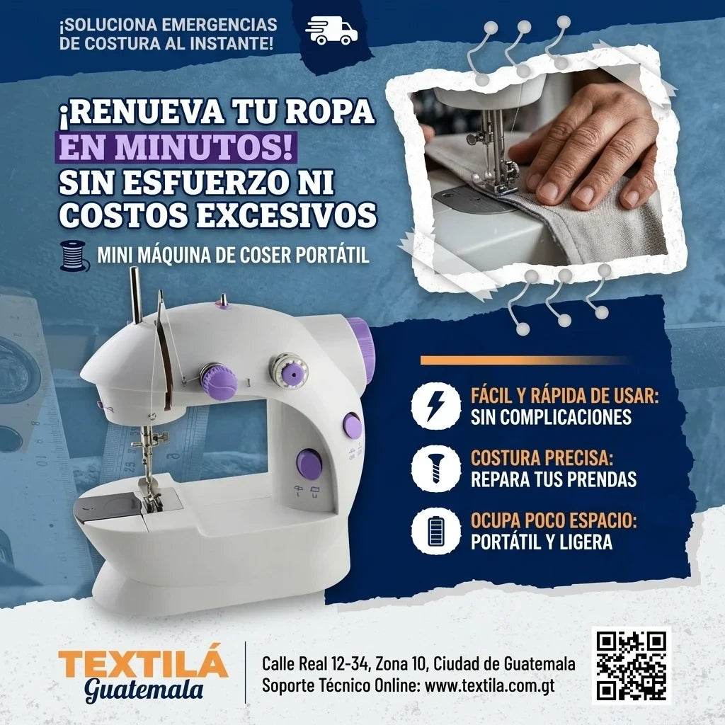 MINI MAQUINA DE COSER PROFESIONAL. ARREGLOS RÁPIDOS
