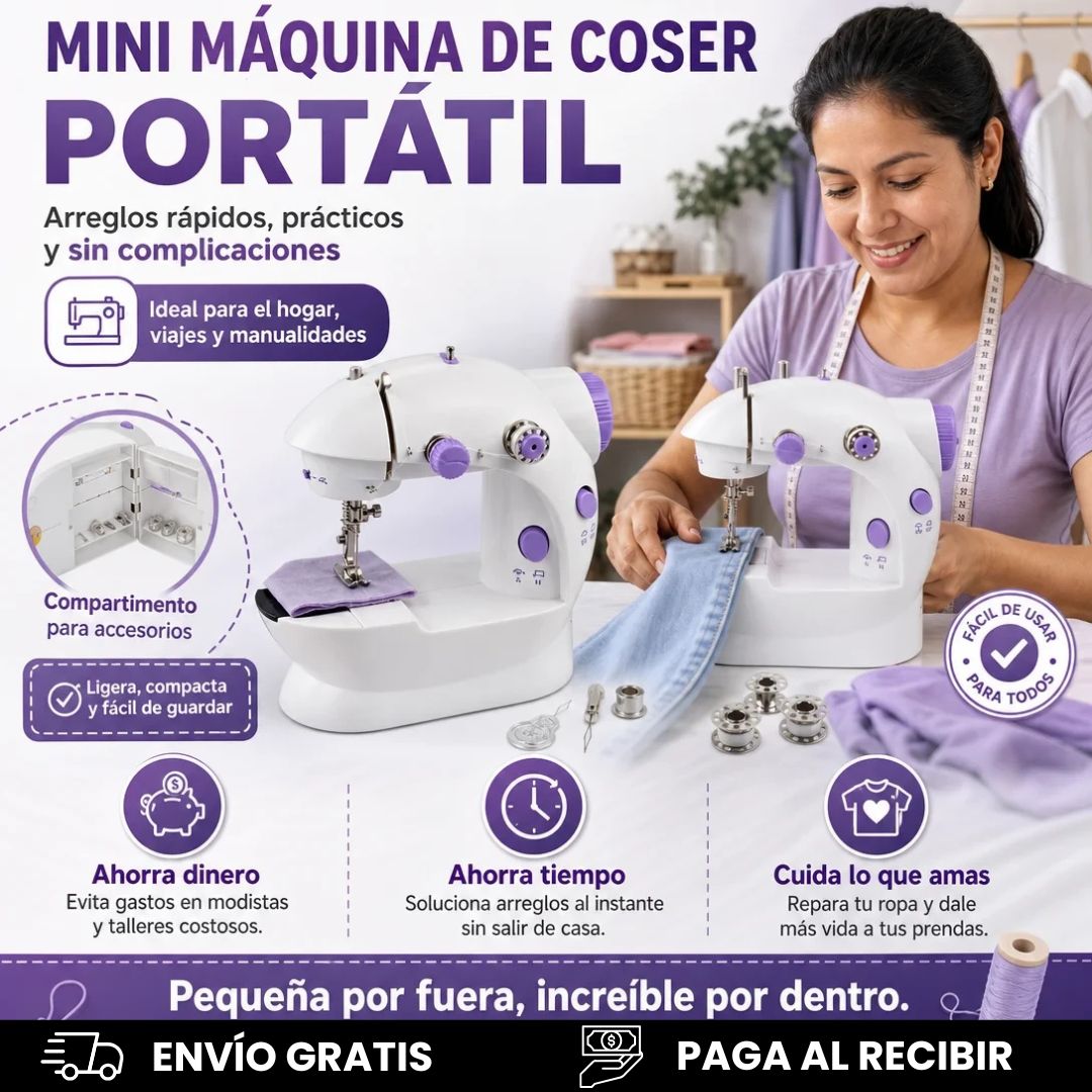 MINI MAQUINA DE COSER PROFESIONAL. ARREGLOS RÁPIDOS