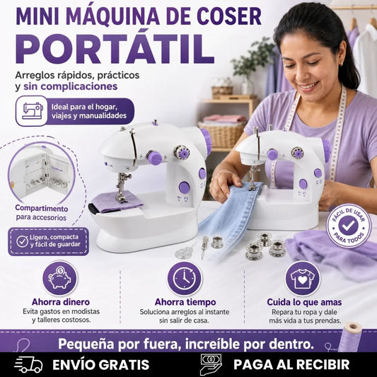 MINI MAQUINA DE COSER PROFESIONAL. ARREGLOS RÁPIDOS