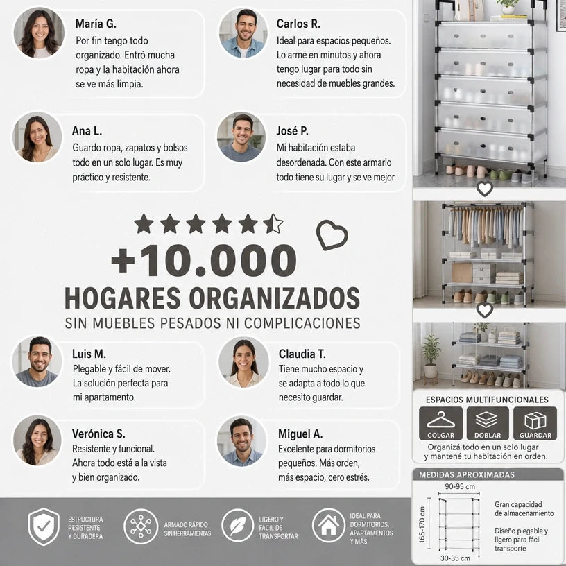 Zapatero Organizador de 6 Niveles Original – Más Espacio y Orden en tu Hogar