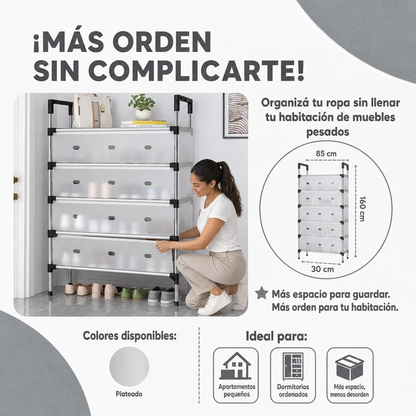 Zapatero Organizador de 6 Niveles Original – Más Espacio y Orden en tu Hogar
