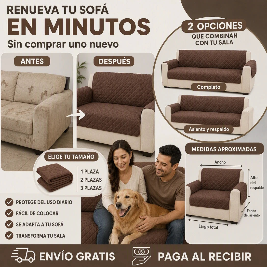 PROTECTOR DE SOFÁ ORIGINAL – ¡RENUEVA Y PROTEGE TU SALA!